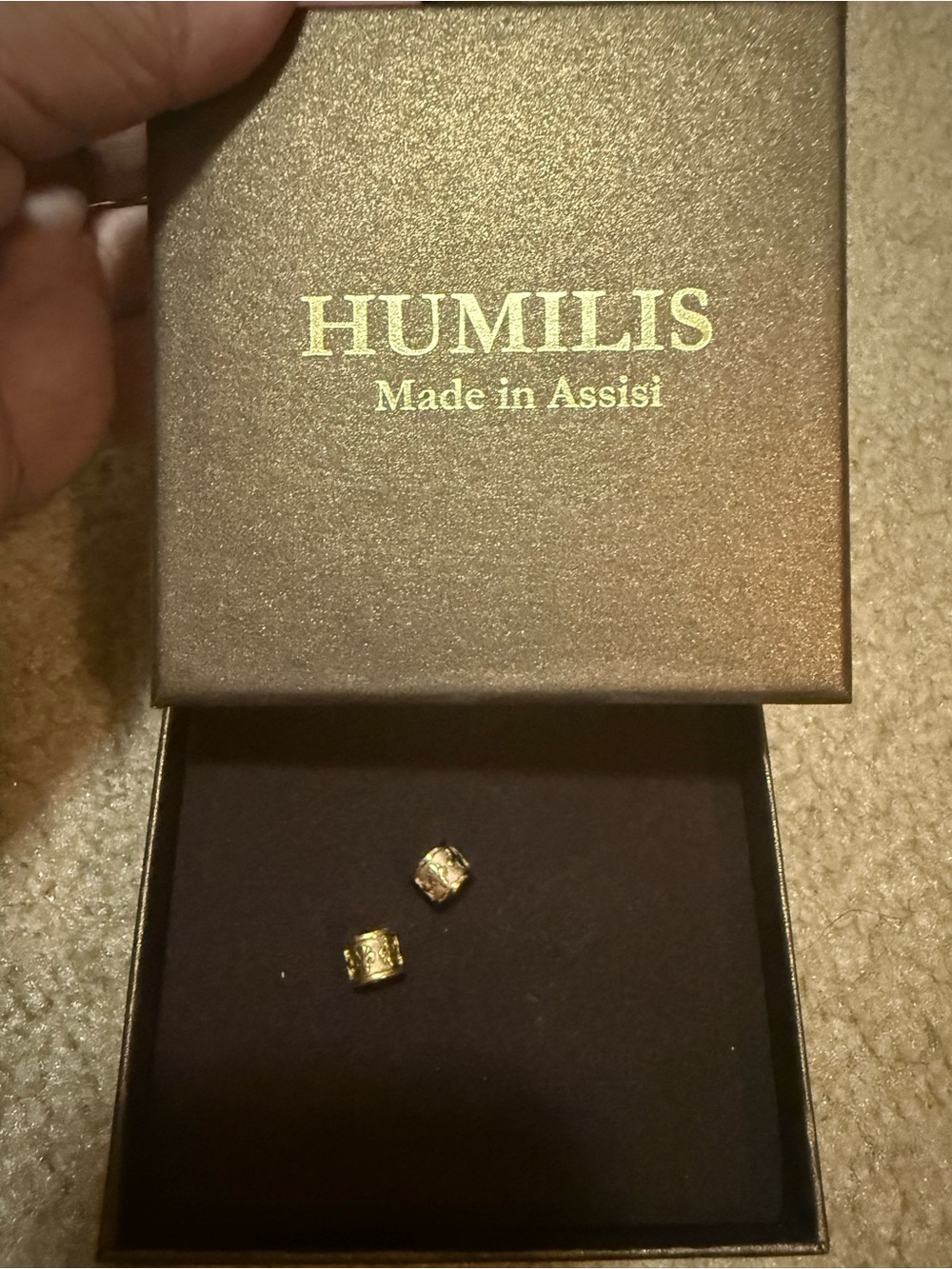 Humilis Made in Assissi Beads .925 / 14k plated